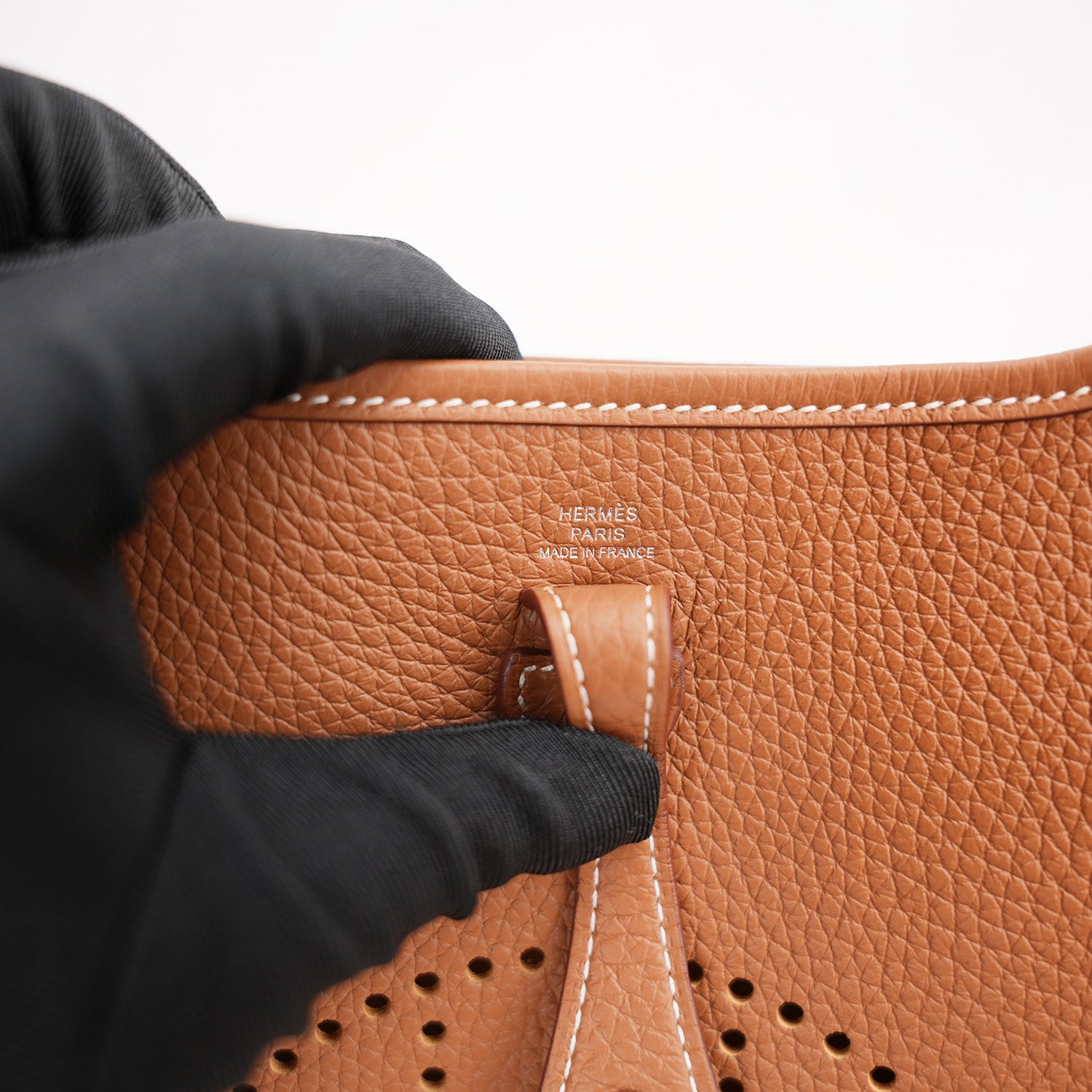 Hermès Evelyne Mini TPM Gold in Pelle Taurillon Clemence con Tracolla