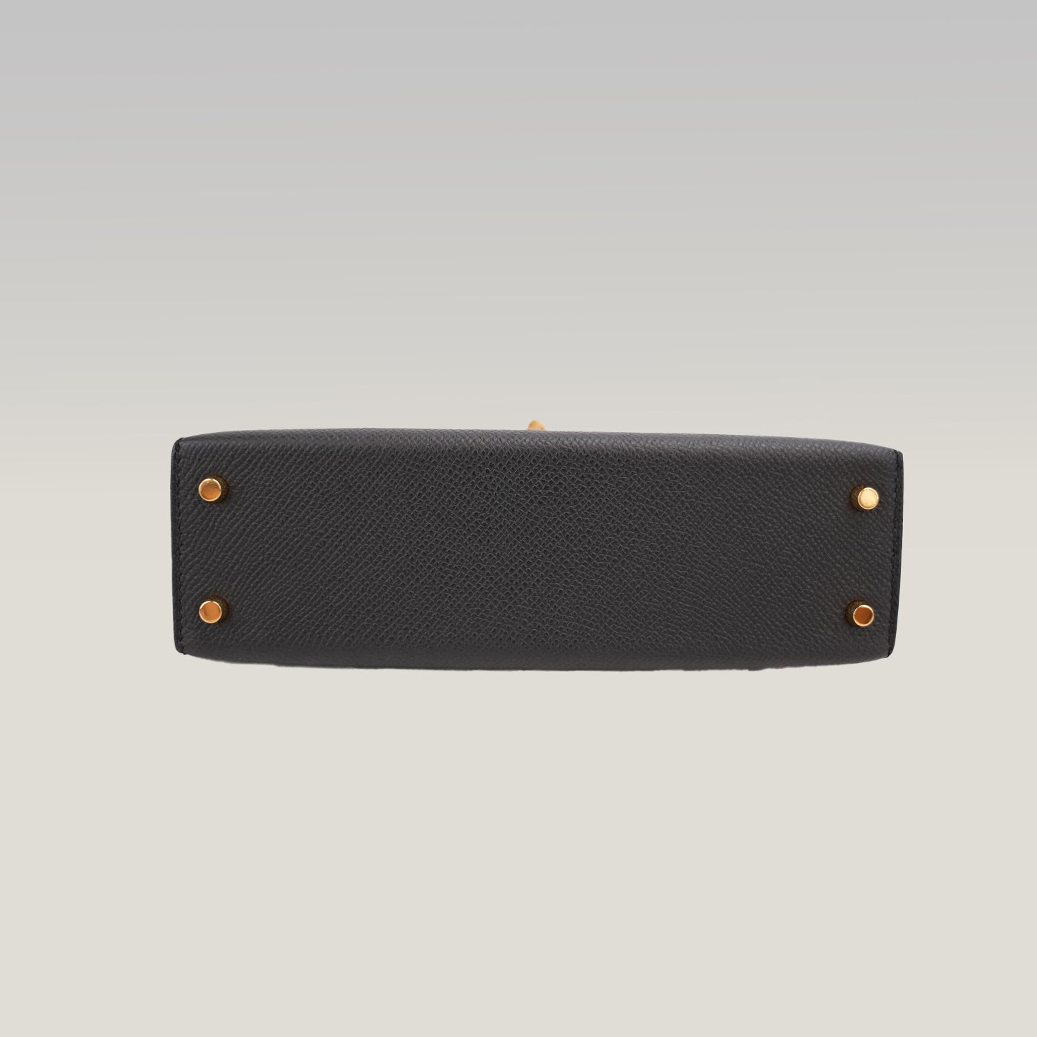 Hermès Mini Kelly II 20 Sellier in Pelle Epsom Nera con Hardware Dorato