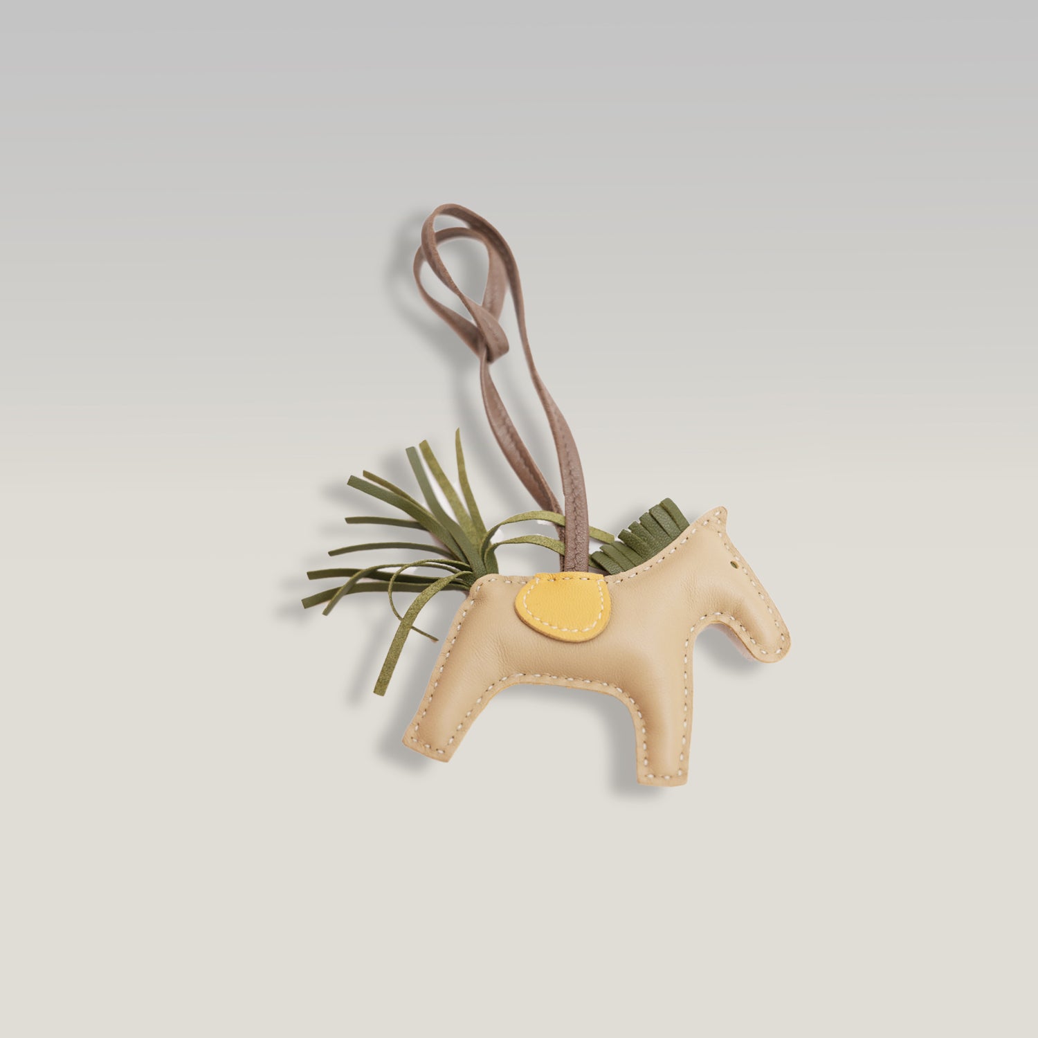 Hermès Rodeo PM Charm Piccolo in Pelle Milo Multicolore – Ciondolo per Borsa a Forma di Cavallo