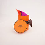 Hermès Twilly Camails in Seta Multicolore Rosa, Viola e Blu