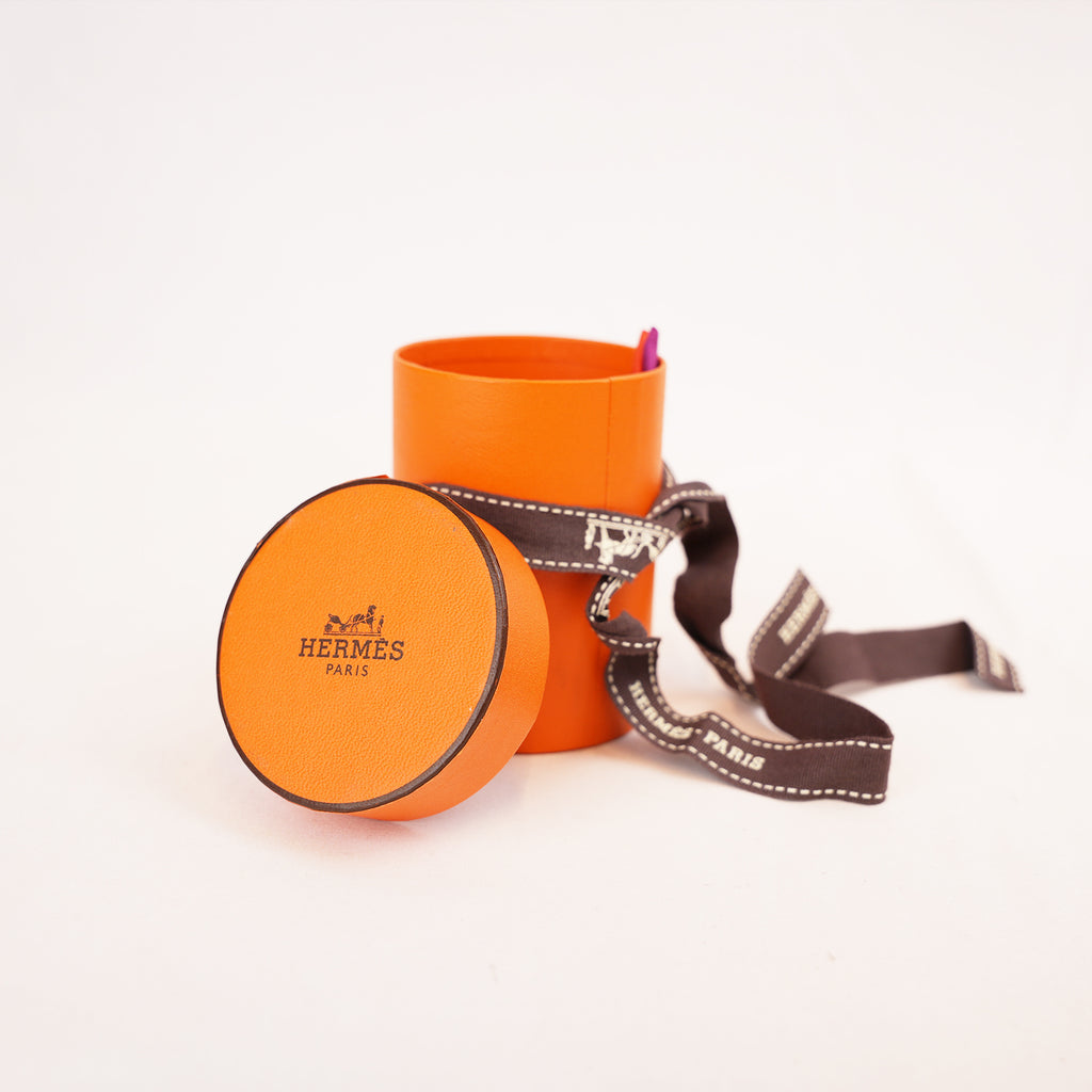 Hermès Twilly Camails in Seta Rosa, Viola e Blu Multicolore