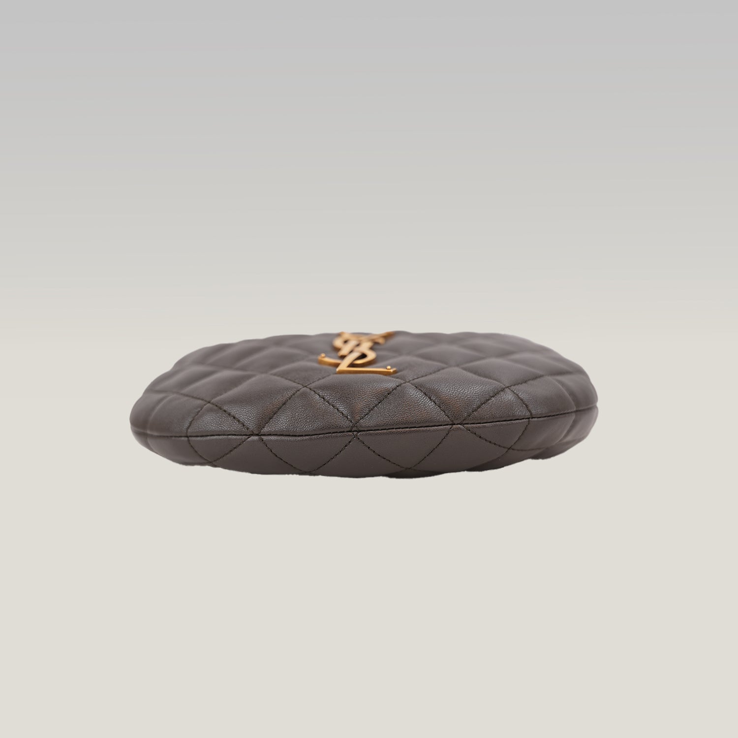 Saint Laurent ICARE Hobo Bag in Quilted Lambskin Urban Grey with Ca