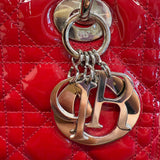 Christian Dior Patent Leather  Lady Dior Bag