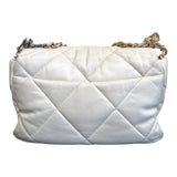 Chanel Lambskin Quilted Medium Chanel 19 Flap White