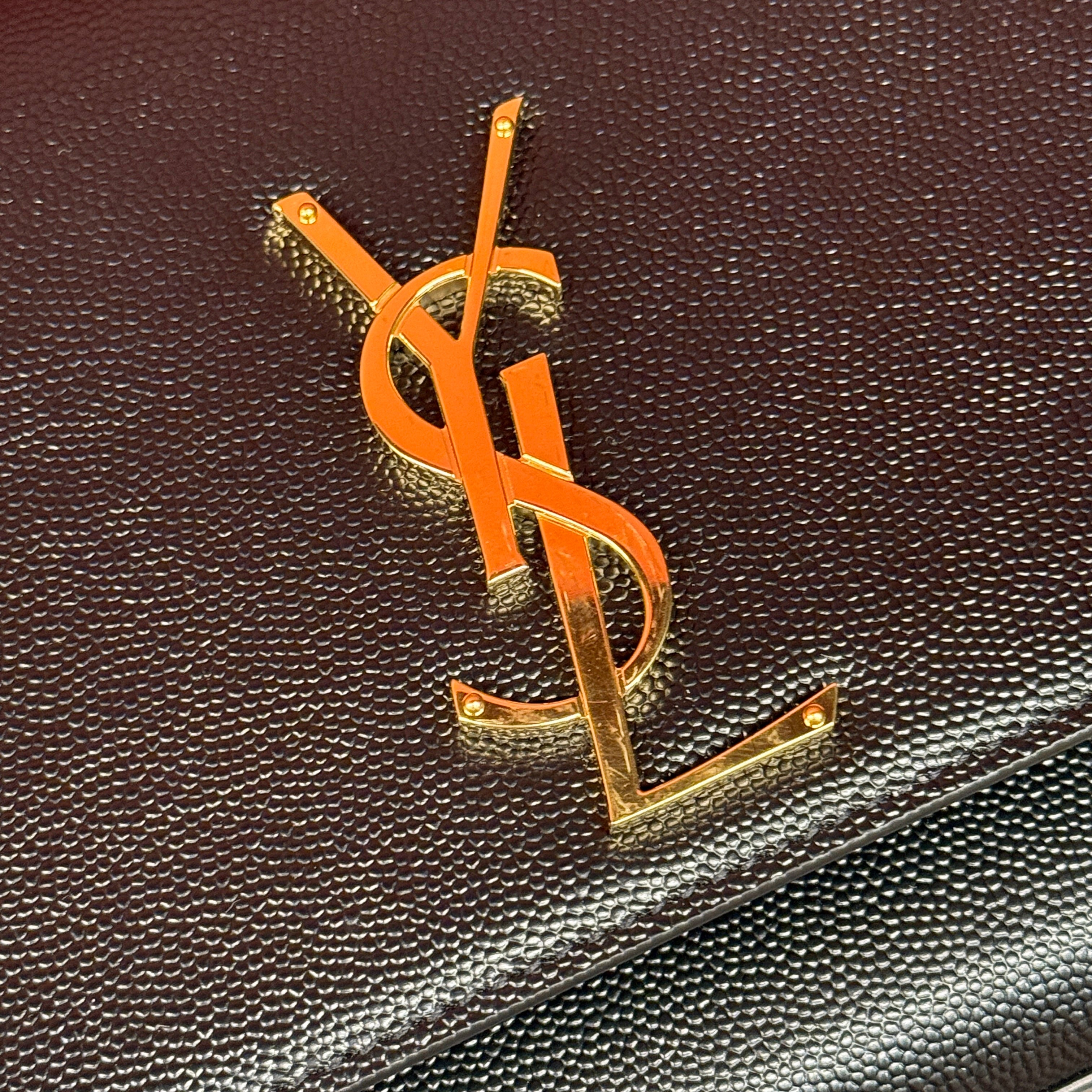 Saint Laurent Black Kate Medium Shoulder Bag