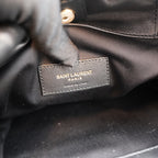 Saint Laurent Jamie 4.3 Shoulder Bag Black Quilted Grained Leather with Cassandre Logo