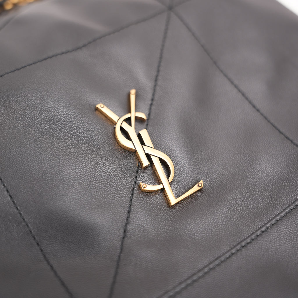 Saint Laurent Jamie 4.3 Shoulder Bag Black Quilted Grained Leather with Cassandre Logo