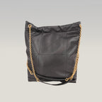 Saint Laurent Jamie 4.3 Shoulder Bag Black Quilted Grained Leather with Cassandre Logo