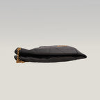 Saint Laurent Jamie 4.3 Shoulder Bag Black Quilted Grained Leather with Cassandre Logo