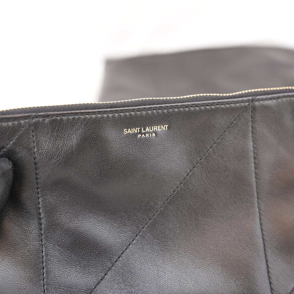 Saint Laurent Jamie 4.3 Shoulder Bag Black Quilted Grained Leather with Cassandre Logo
