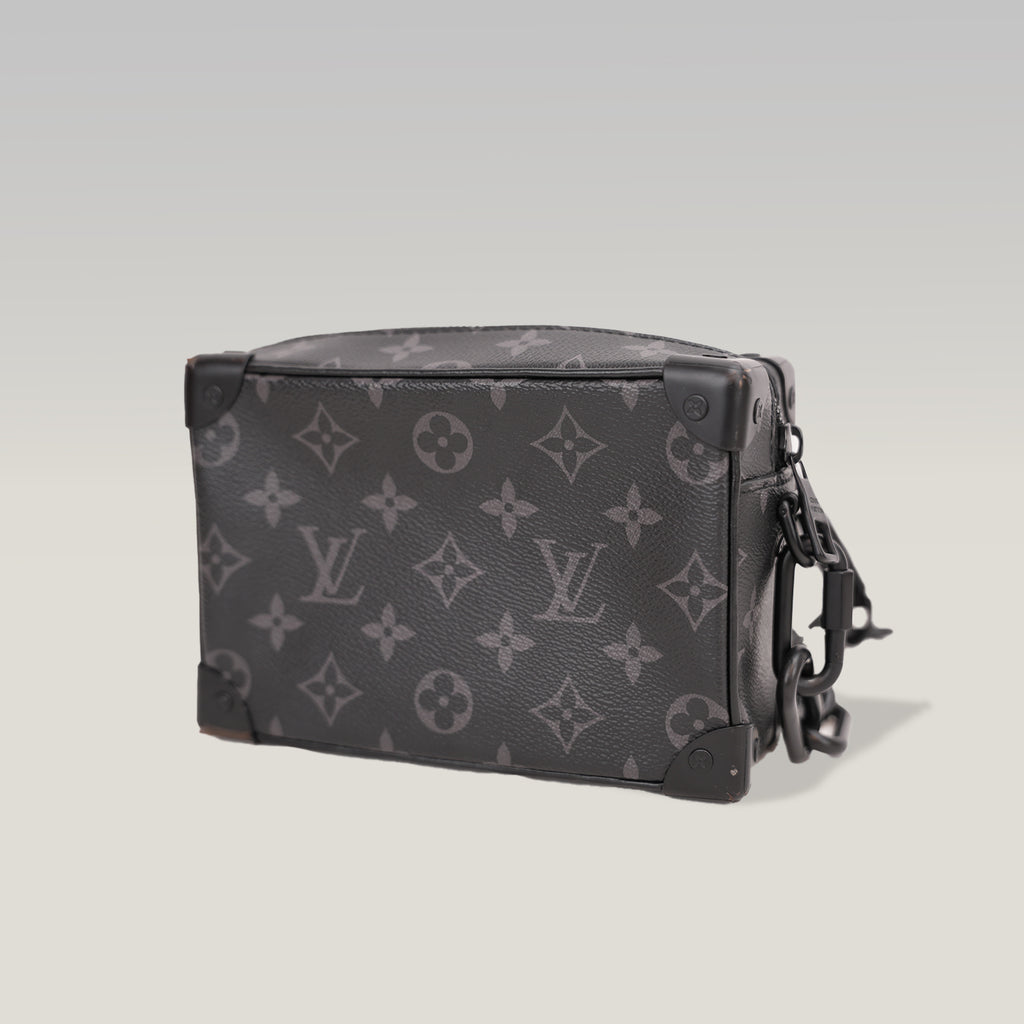 Louis Vuitton Mini Soft Trunk Monogram Eclipse Canvas Crossbody Bag Black