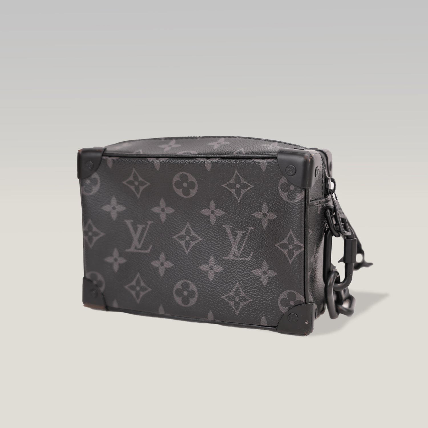 Louis Vuitton Mini Soft Trunk Monogram Eclipse Canvas Crossbody Bag Black
