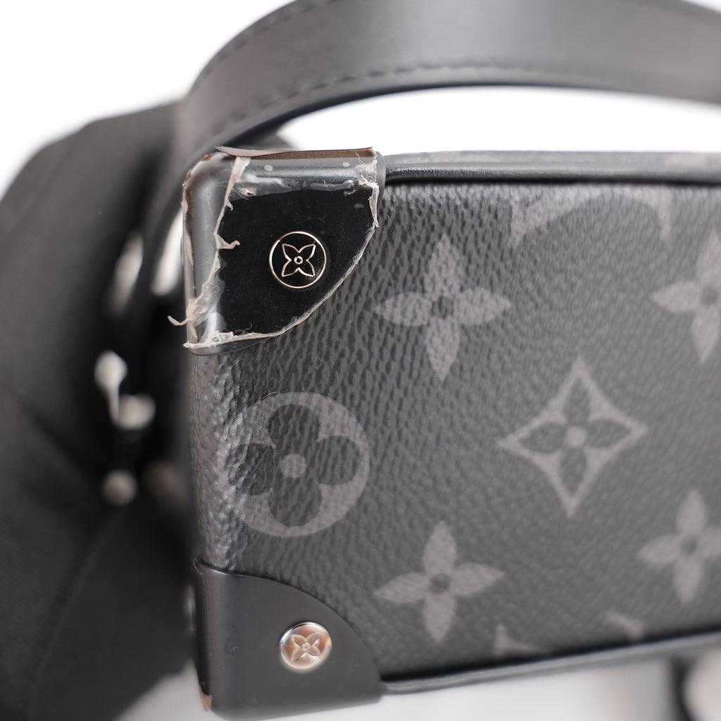 Louis Vuitton Mini Soft Trunk Monogram Eclipse Canvas Crossbody Bag Black