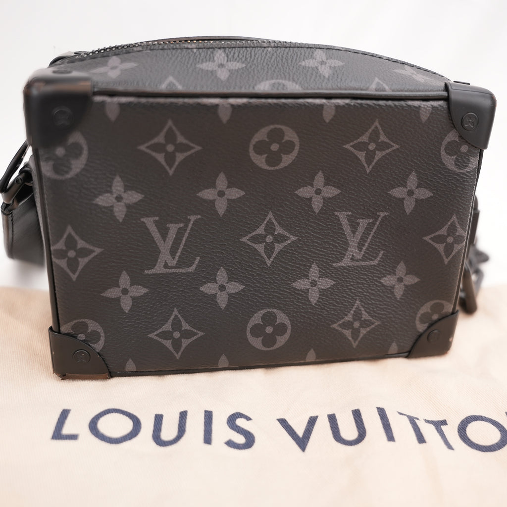Louis Vuitton Mini Soft Trunk Monogram Eclipse Canvas Crossbody Bag Black