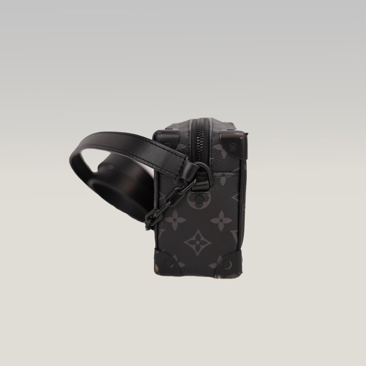 Louis Vuitton Mini Soft Trunk Monogram Eclipse Canvas Crossbody Bag Black