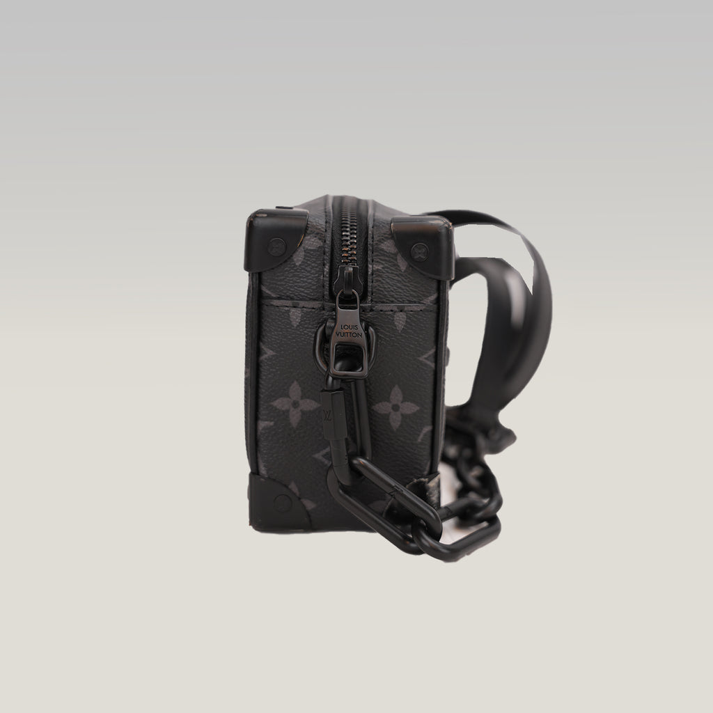 Louis Vuitton Mini Soft Trunk Monogram Eclipse Canvas Crossbody Bag Black