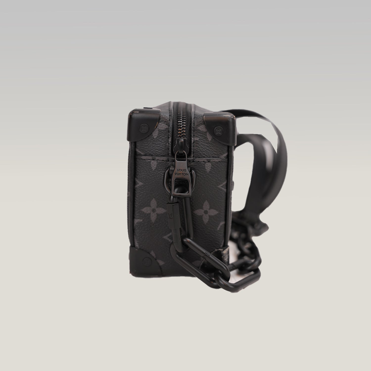 Louis Vuitton Mini Soft Trunk Monogram Eclipse Canvas Crossbody Bag Black