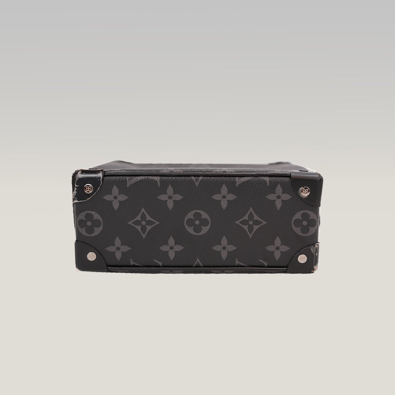 Louis Vuitton Mini Soft Trunk Monogram Eclipse Canvas Crossbody Bag Black