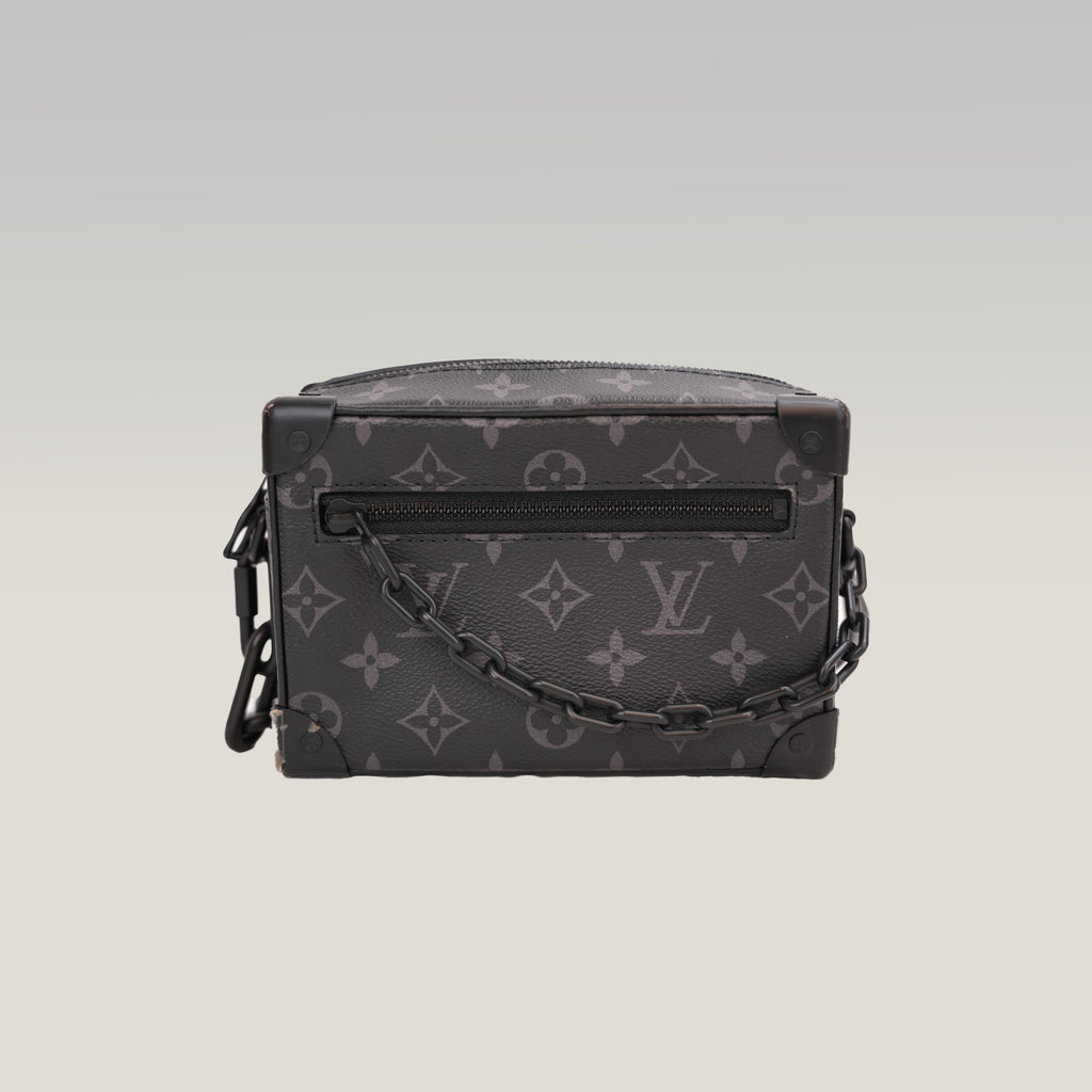 Louis Vuitton Mini Soft Trunk Monogram Eclipse Canvas Crossbody Bag Black