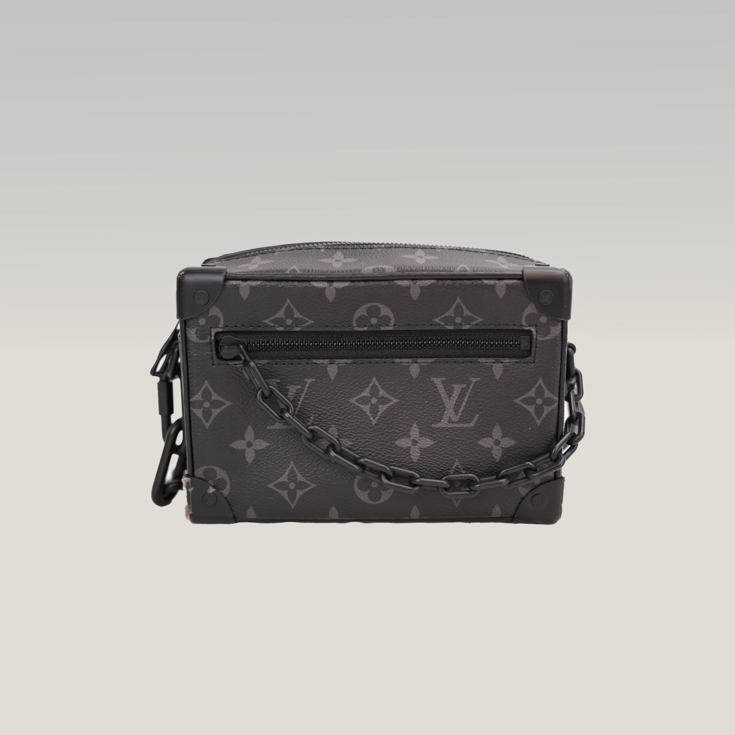 Louis Vuitton Mini Soft Trunk Monogram Eclipse Canvas Crossbody Bag Black