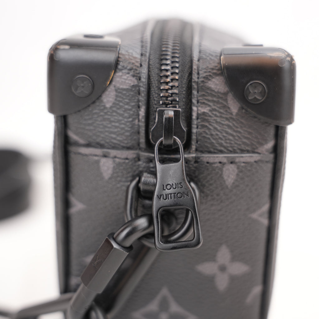 Louis Vuitton Mini Soft Trunk Monogram Eclipse Canvas Crossbody Bag Black