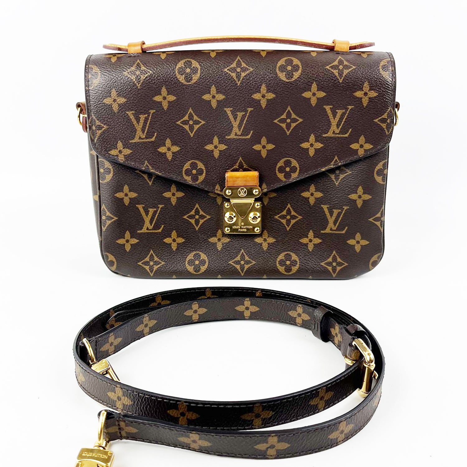Louis Vuitton Pochette Métis Monogram Canvas Crossbody & Top Handle Bag