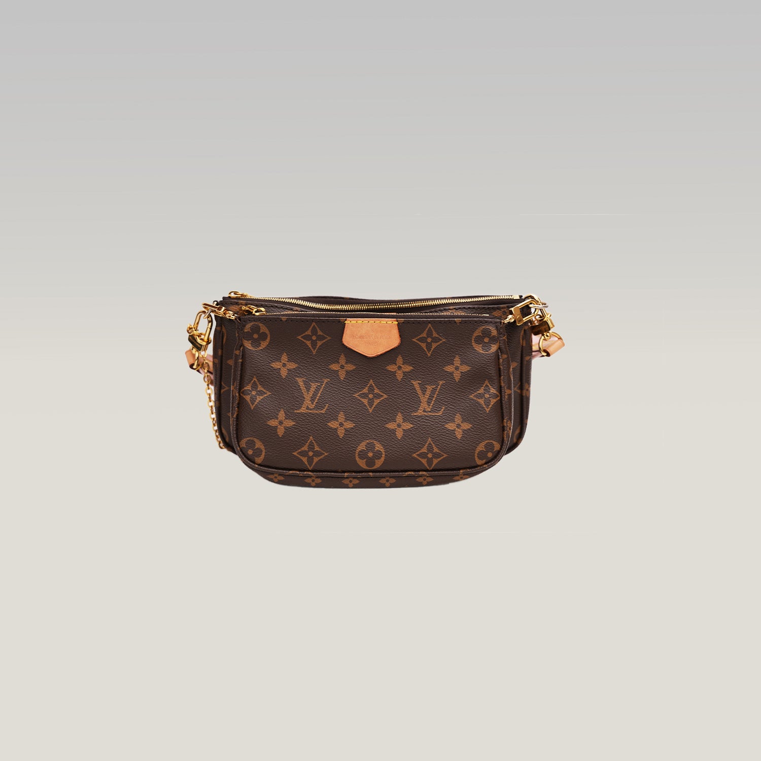 Louis Vuitton Multi Pochette Accessoires Monogram con Tracolla Rosa
