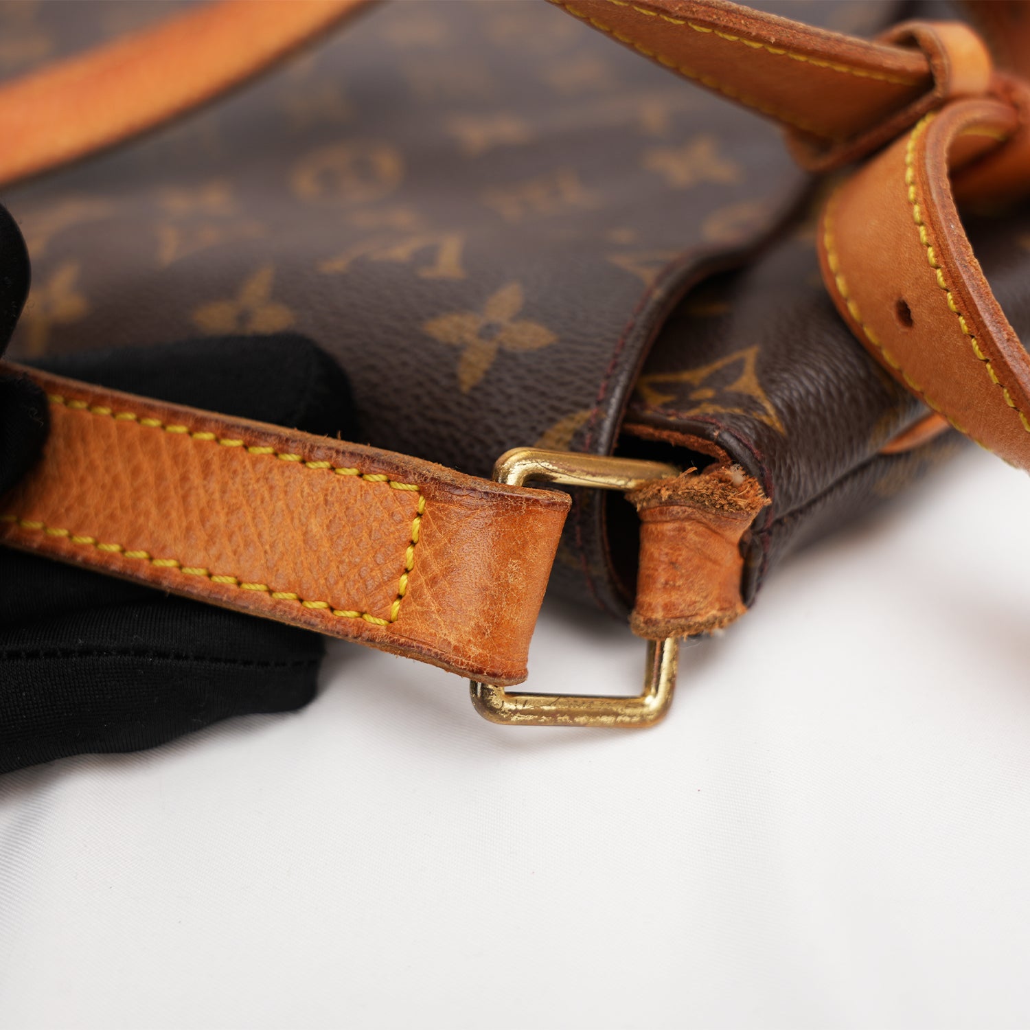 Louis Vuitton Musette GM Monogram Canvas Pelle Naturale Borsa a Spalla Verticale