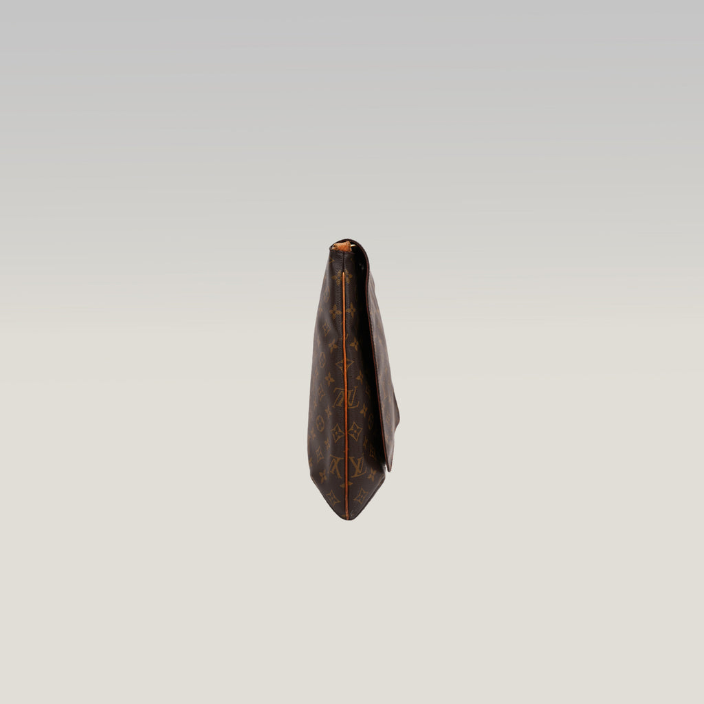 Louis Vuitton Musette GM Monogram Canvas Pelle Naturale Borsa a Spalla Verticale