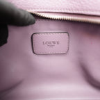 Loewe Amazona 36 Tri-Color Leather Handbag Purple Pink Leather Boston Bag