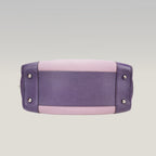 Loewe Amazona 36 Tri-Color Leather Handbag Purple Pink Leather Boston Bag