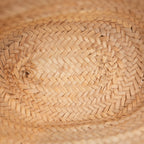 Loewe Basket Bag Small in Palma Intrecciata e Pelle di Vitello Marrone