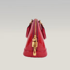 Louis Vuitton Alma BB Monogram Vernis Rosso Ciliegia – Borsa a Mano in Pelle Verniciata