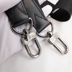 Louis Vuitton Keepall Bandoulière 25 Borsa da Viaggio Mini in Tela Monogram Eclipse Nera e Grigia con Finiture in Pelle