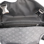Louis Vuitton Voyager Messenger PM Borsa a Tracolla Piccola in Tela Monogram Eclipse Nera e Grigia con Dettagli in Pelle