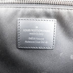 Louis Vuitton Voyager Messenger PM Borsa a Tracolla Piccola in Tela Monogram Eclipse Nera e Grigia con Dettagli in Pelle