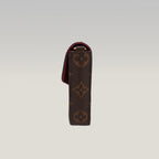 Louis Vuitton Félicie Pochette Monogram Canvas Crossbody Wallet Bag Brown
