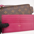Louis Vuitton Félicie Pochette Monogram Canvas Crossbody Wallet Bag Brown