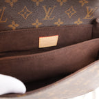 Louis Vuitton Pochette Métis Borsa a Tracolla in Tela Monogram Marrone con Finiture in Pelle, Chiusura Dorata e Scatola