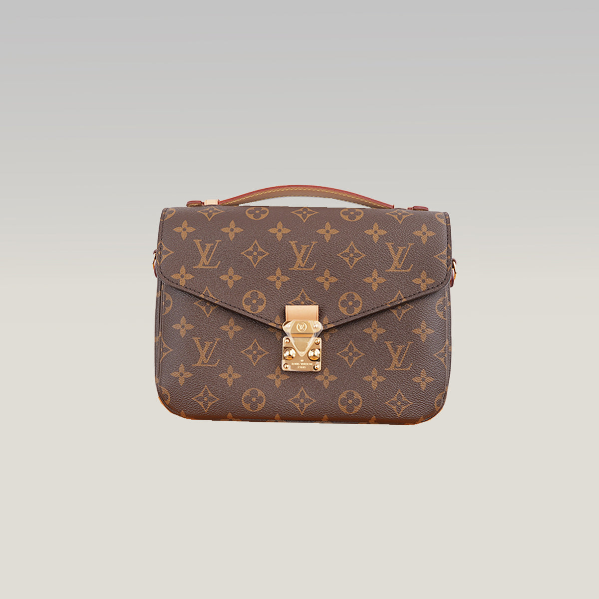 Louis Vuitton Pochette Métis Borsa a Tracolla in Tela Monogram Marrone con Finiture in Pelle, Chiusura Dorata e Scatola