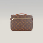 Louis Vuitton Pochette Métis Borsa a Tracolla in Tela Monogram Marrone con Finiture in Pelle, Chiusura Dorata e Scatola