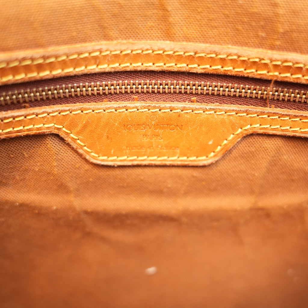 Louis Vuitton Gibecière MM Vintage Borsa a Tracolla in Tela Monogram Marrone