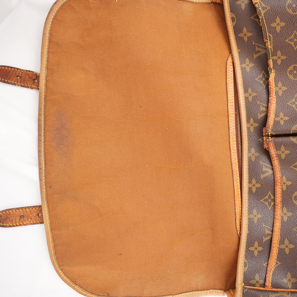 Louis Vuitton Gibecière MM Vintage Borsa a Tracolla in Tela Monogram Marrone