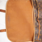 Louis Vuitton Gibecière MM Vintage Borsa a Tracolla in Tela Monogram Marrone
