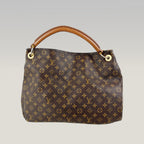 Louis Vuitton Artsy MM 42 Borsa a Spalla in Tela Monogram con Manico in Vacchetta