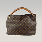 Louis Vuitton Artsy MM 42 Borsa a Spalla in Tela Monogram con Manico in Vacchetta