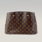Louis Vuitton Montaigne MM Borsa a Mano e Tracolla in Tela Monogram con Finiture in Vacchetta