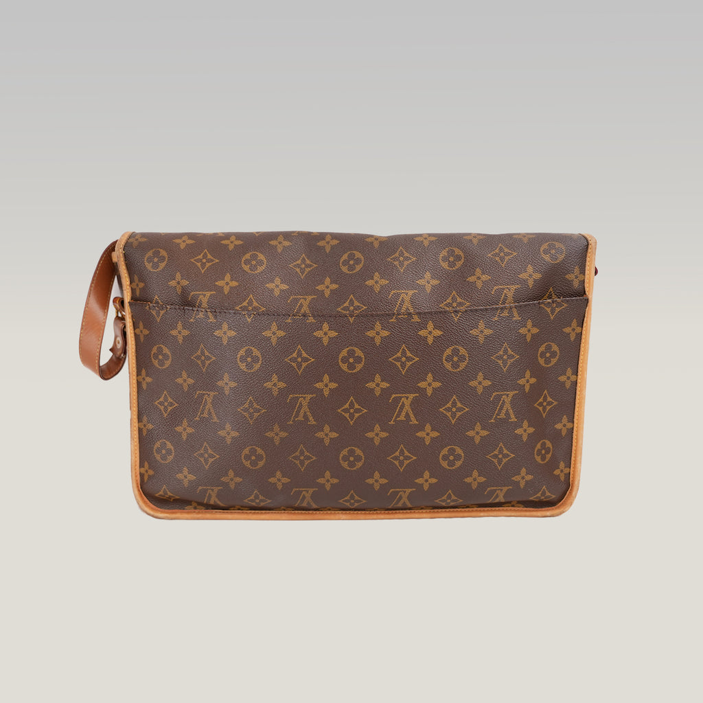 Louis Vuitton Gibecière MM Vintage Borsa a Tracolla in Tela Monogram Marrone