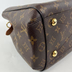 Louis Vuitton Montaigne MM Borsa a Mano e Tracolla in Tela Monogram con Finiture in Vacchetta