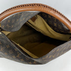 Louis Vuitton Artsy MM 42 Borsa a Spalla in Tela Monogram con Manico in Vacchetta